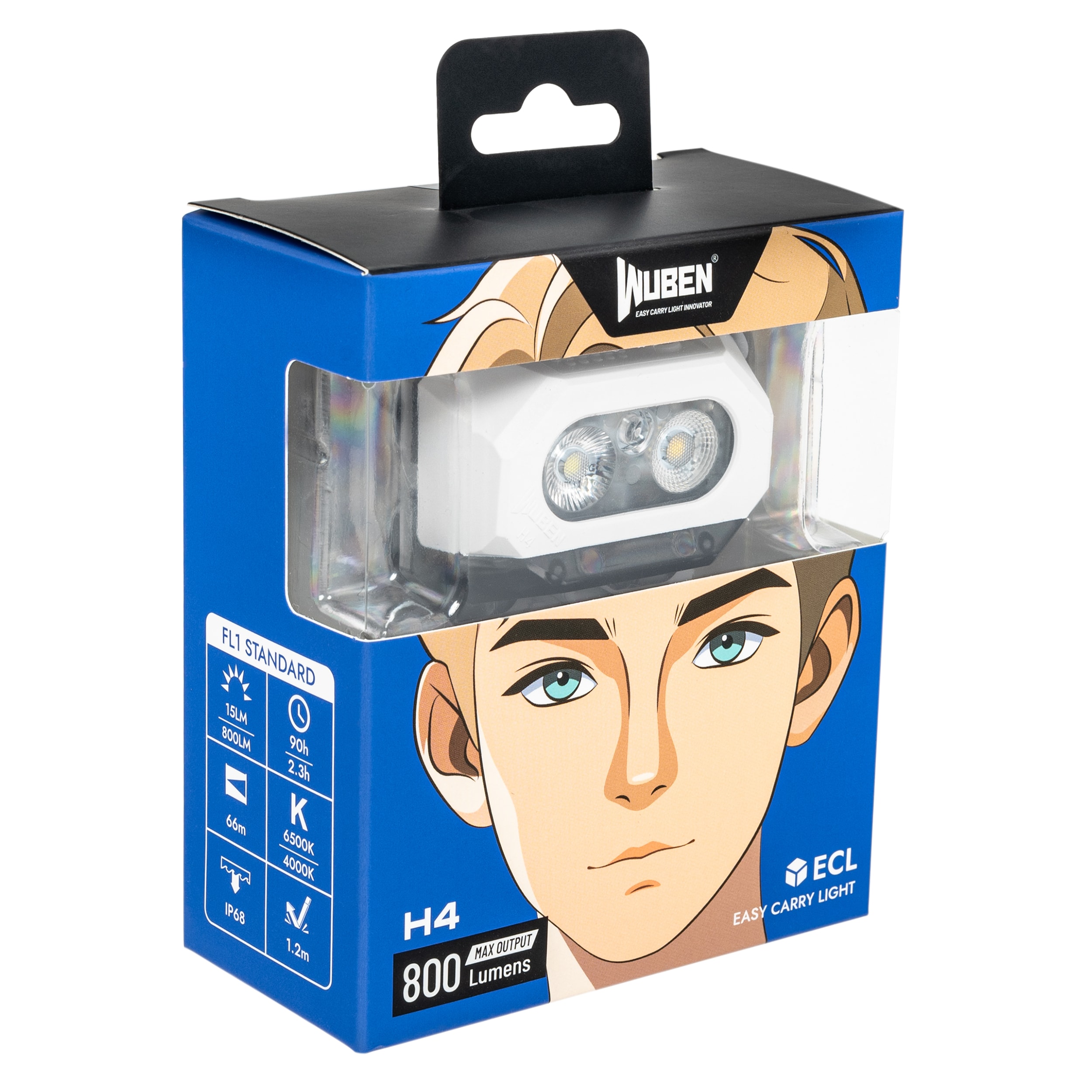 Latarka czołowa Wuben H4 White - 800 lumenów