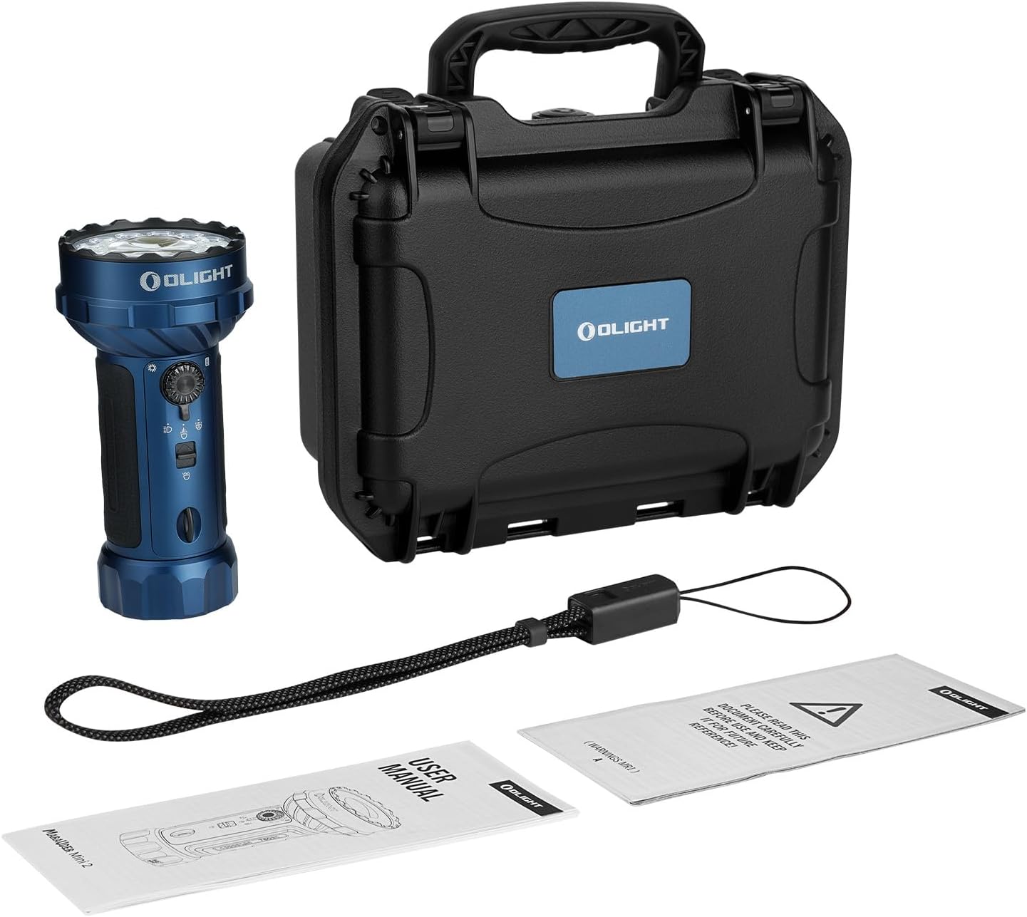 Latarka akumulatorowa Olight Marauder Mini 2 Midnight Blue - 10000 lumenów, zasięg 750 m