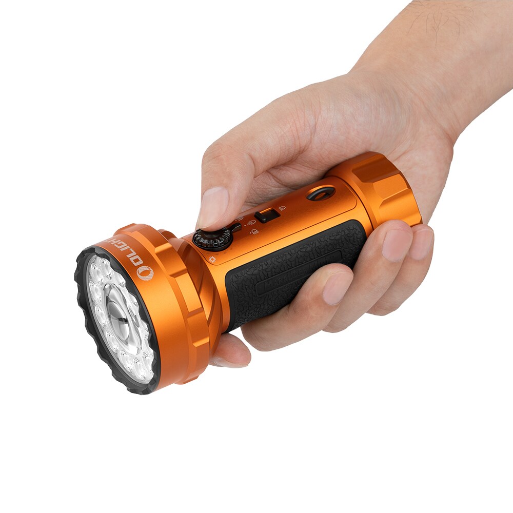 Latarka akumulatorowa Olight Marauder Mini 2 Orange - 10000 lumenów, zasięg 750 m