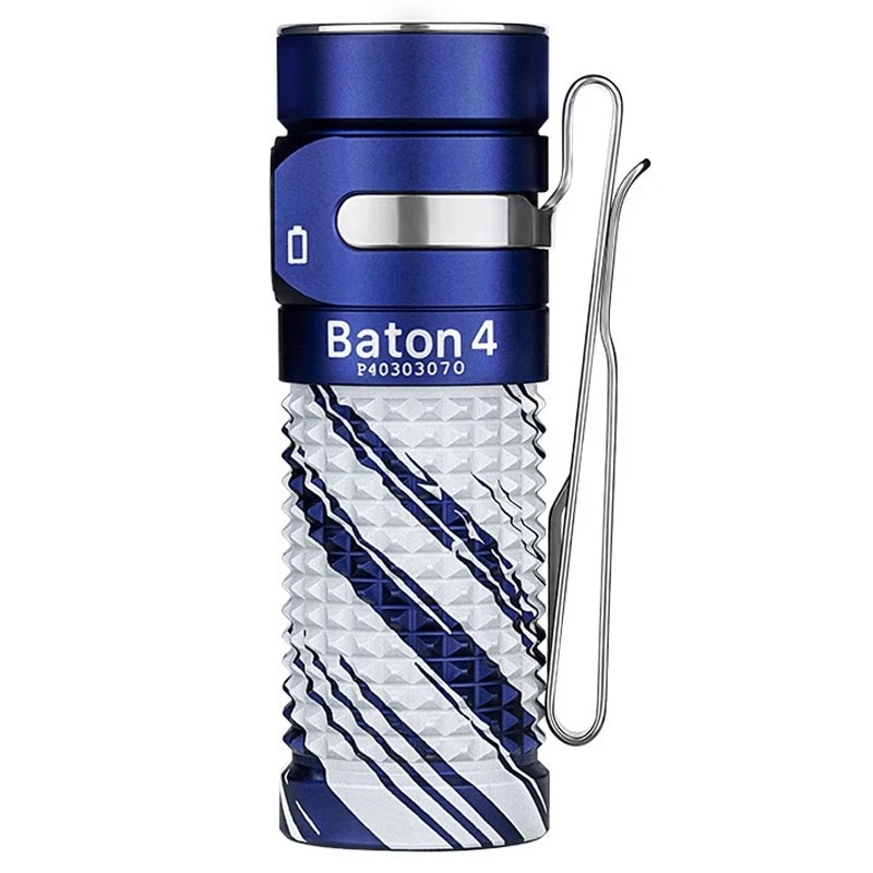 Latarka akumulatorowa Olight Baton 4 Arctic Flame - 1300 lumenów