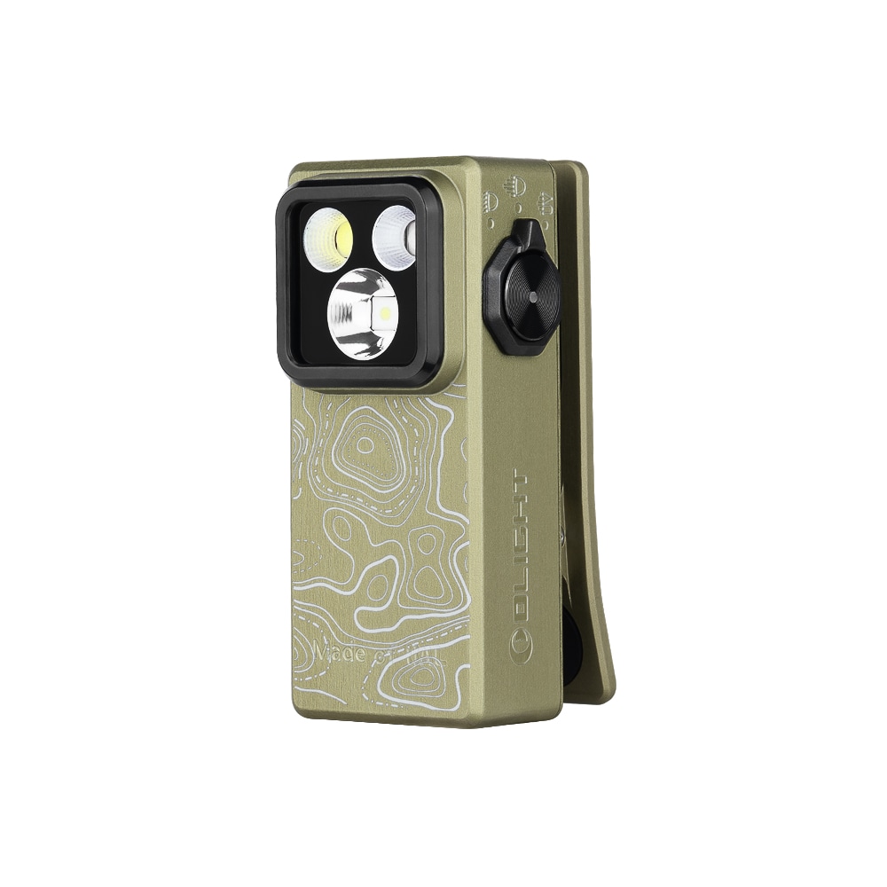 Latarka akumulatorowa Olight Oclip Ultra Olive Topo - 530 lumenów