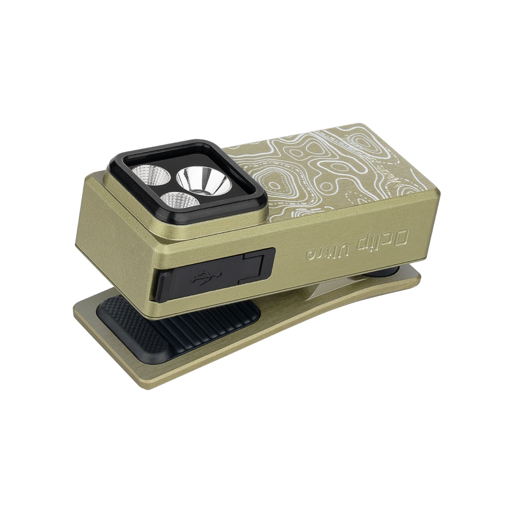 Latarka akumulatorowa Olight Oclip Ultra Olive Topo - 530 lumenów