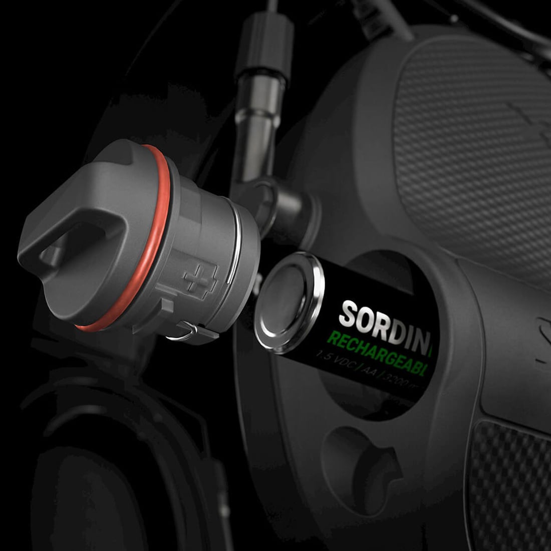 Ochronniki słuchu aktywne Sordin Supreme X2 Gel Headband - Black