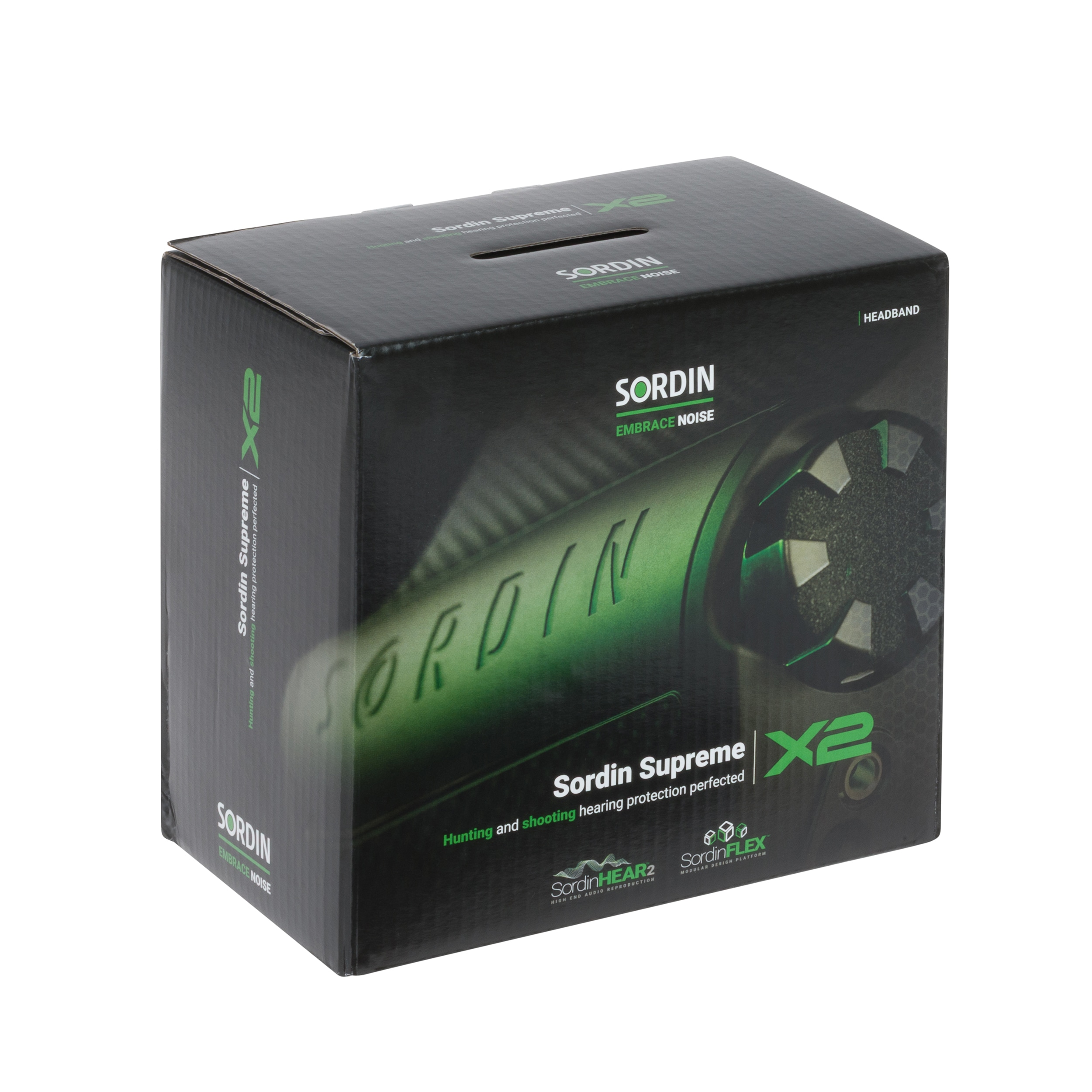 Ochronniki słuchu aktywne Sordin Supreme X2 Gel Headband - Black