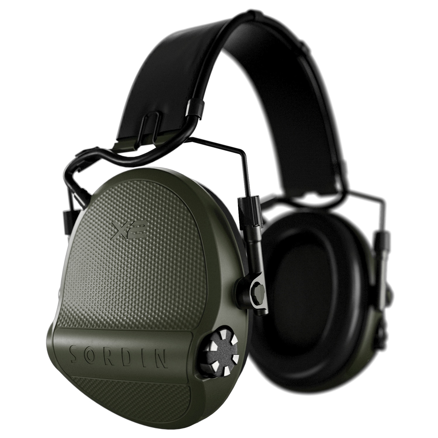 Ochronniki słuchu aktywne Sordin Supreme X2 Gel Headband - Green