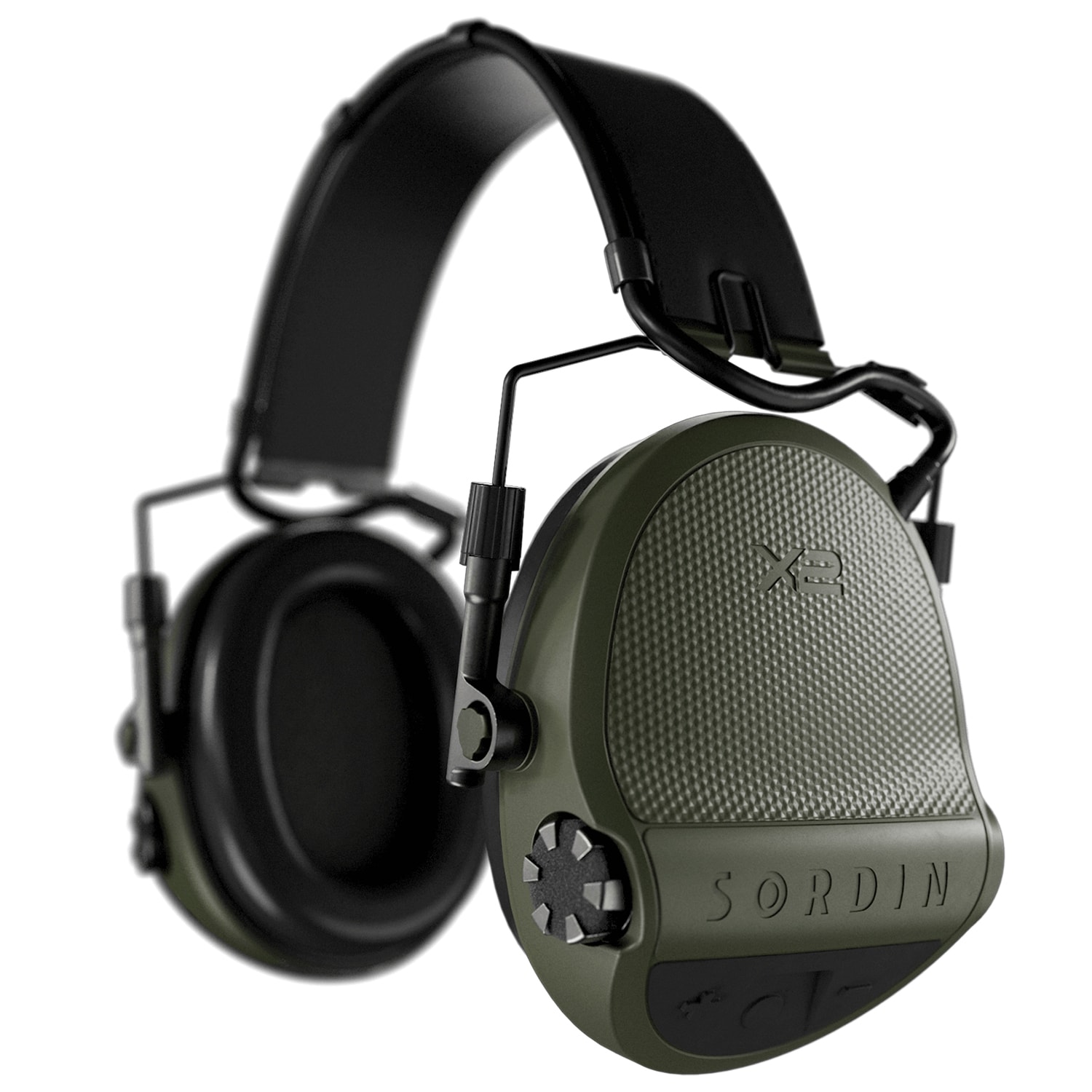 Ochronniki słuchu aktywne Sordin Supreme X2 Gel Headband - Green