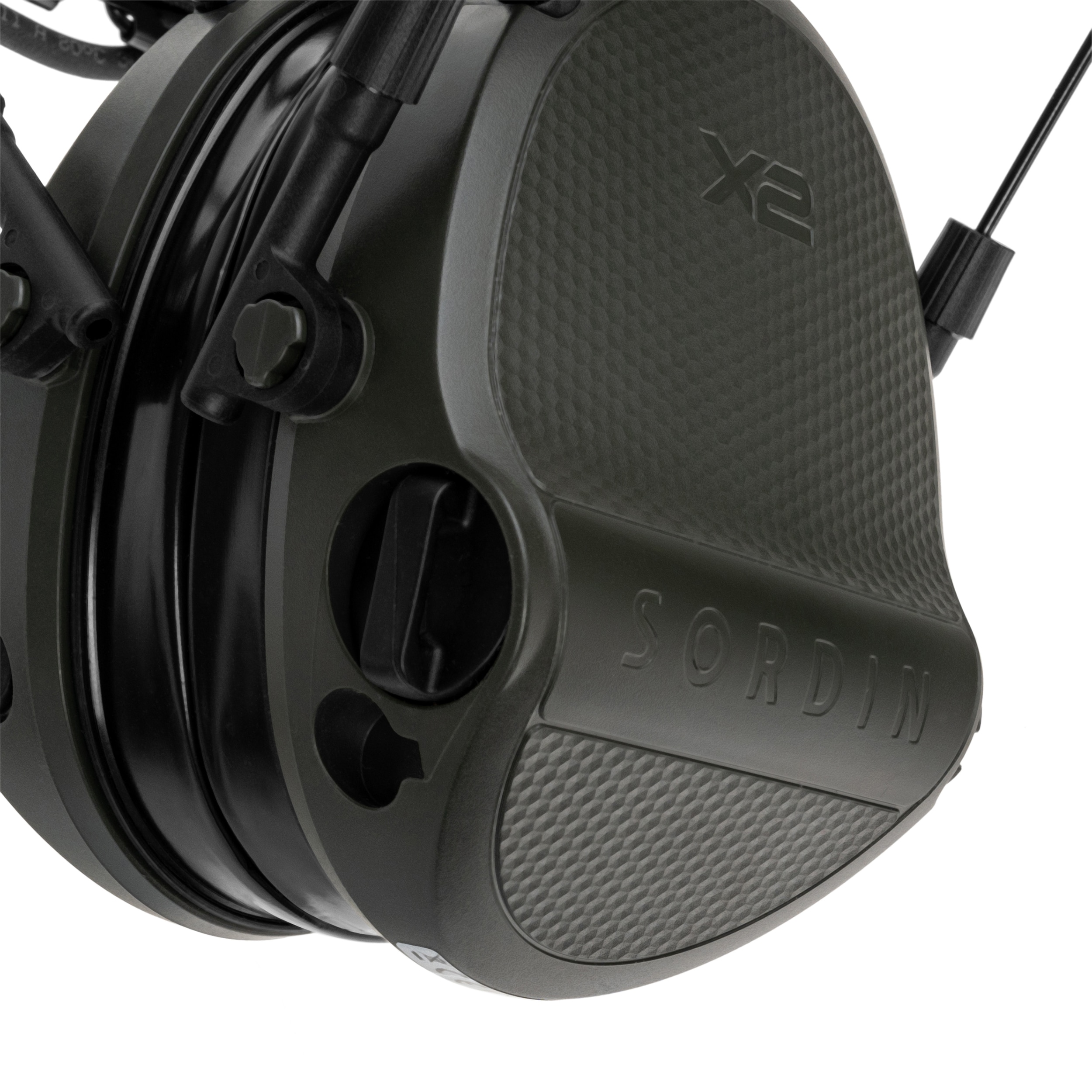 Ochronniki słuchu aktywne Sordin Supreme X2 Gel Headband - Green