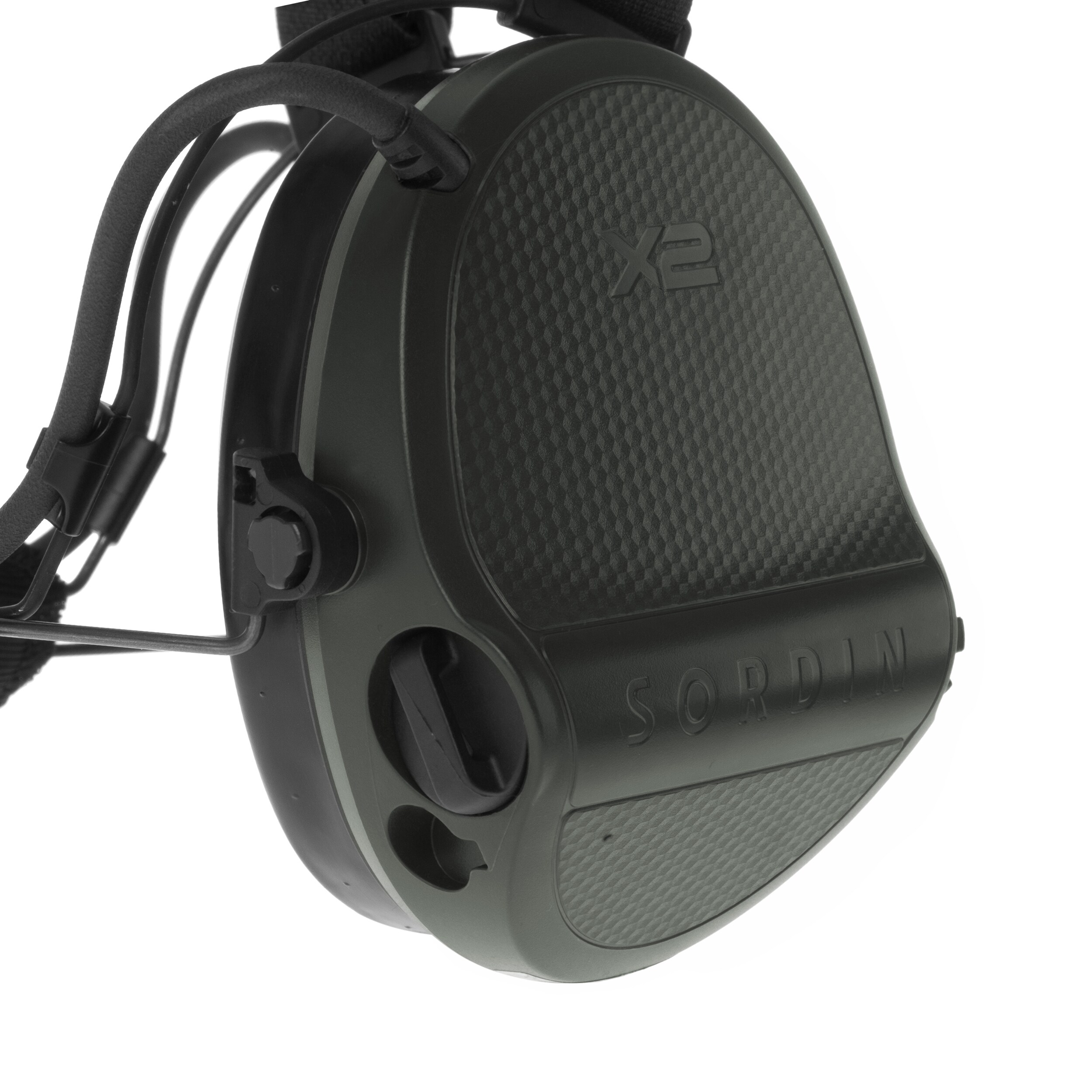 Ochronniki słuchu aktywne Sordin Supreme X2 Gel Neckband - Green