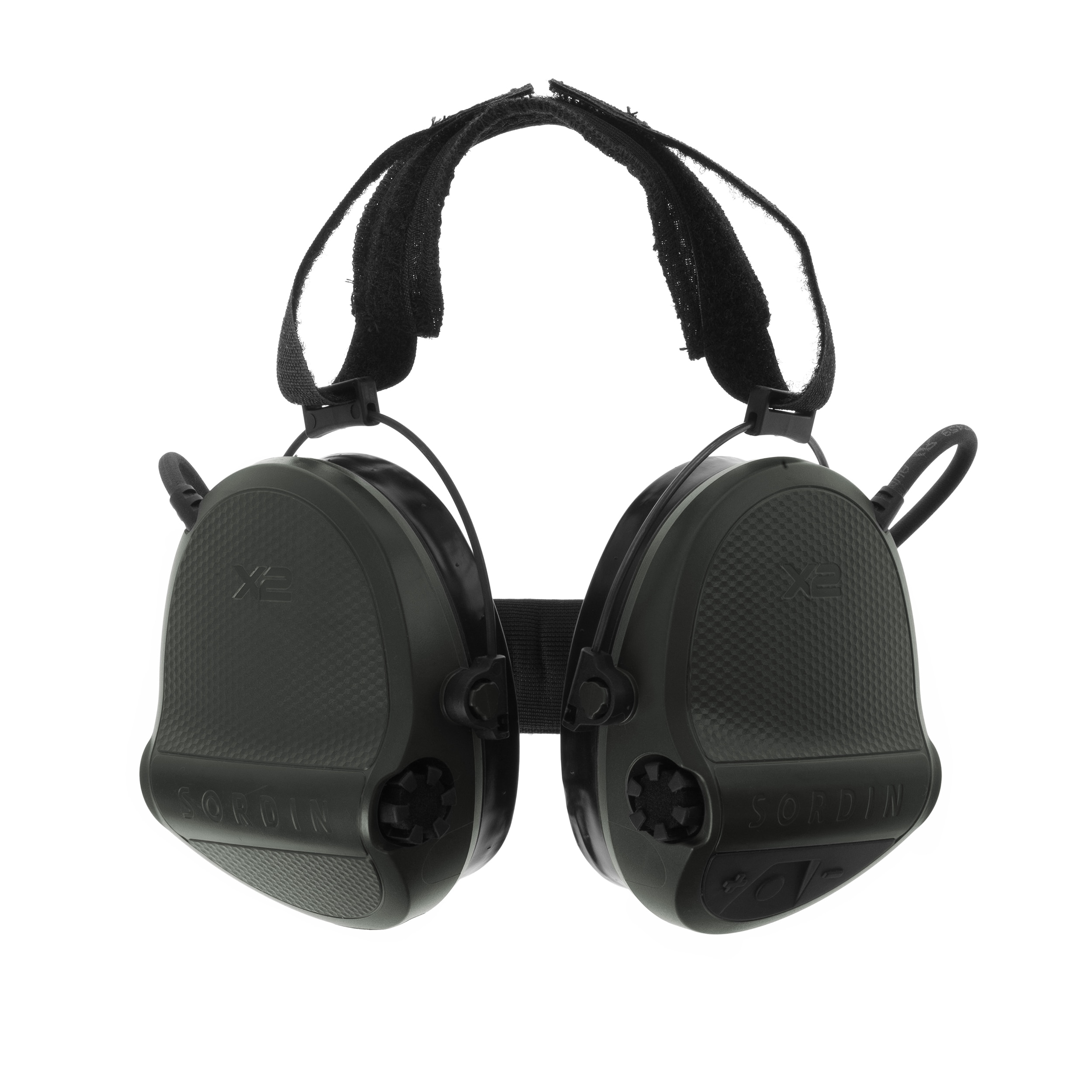 Ochronniki słuchu aktywne Sordin Supreme X2 Gel Neckband - Green