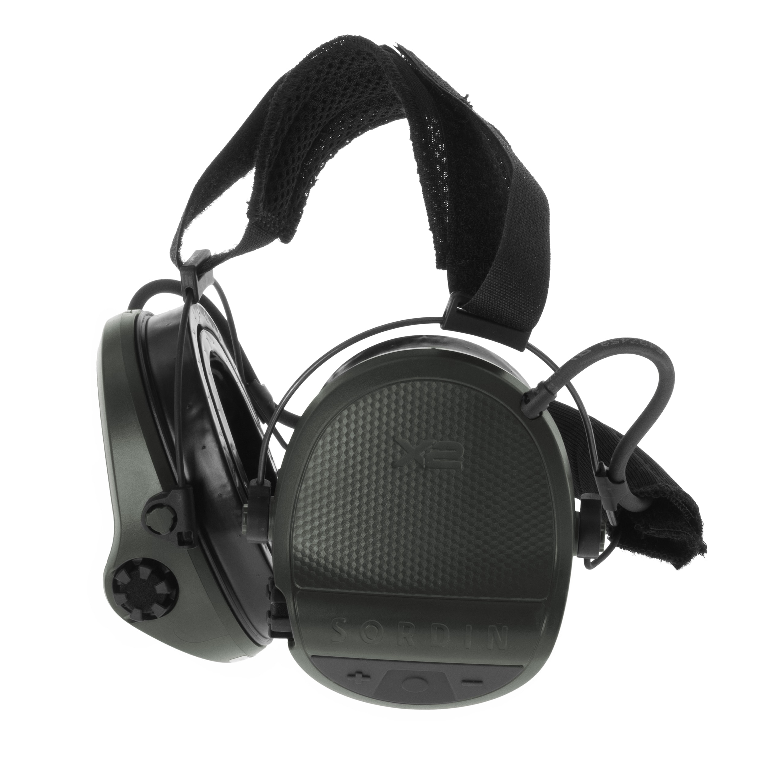 Ochronniki słuchu aktywne Sordin Supreme X2 Gel Neckband - Green