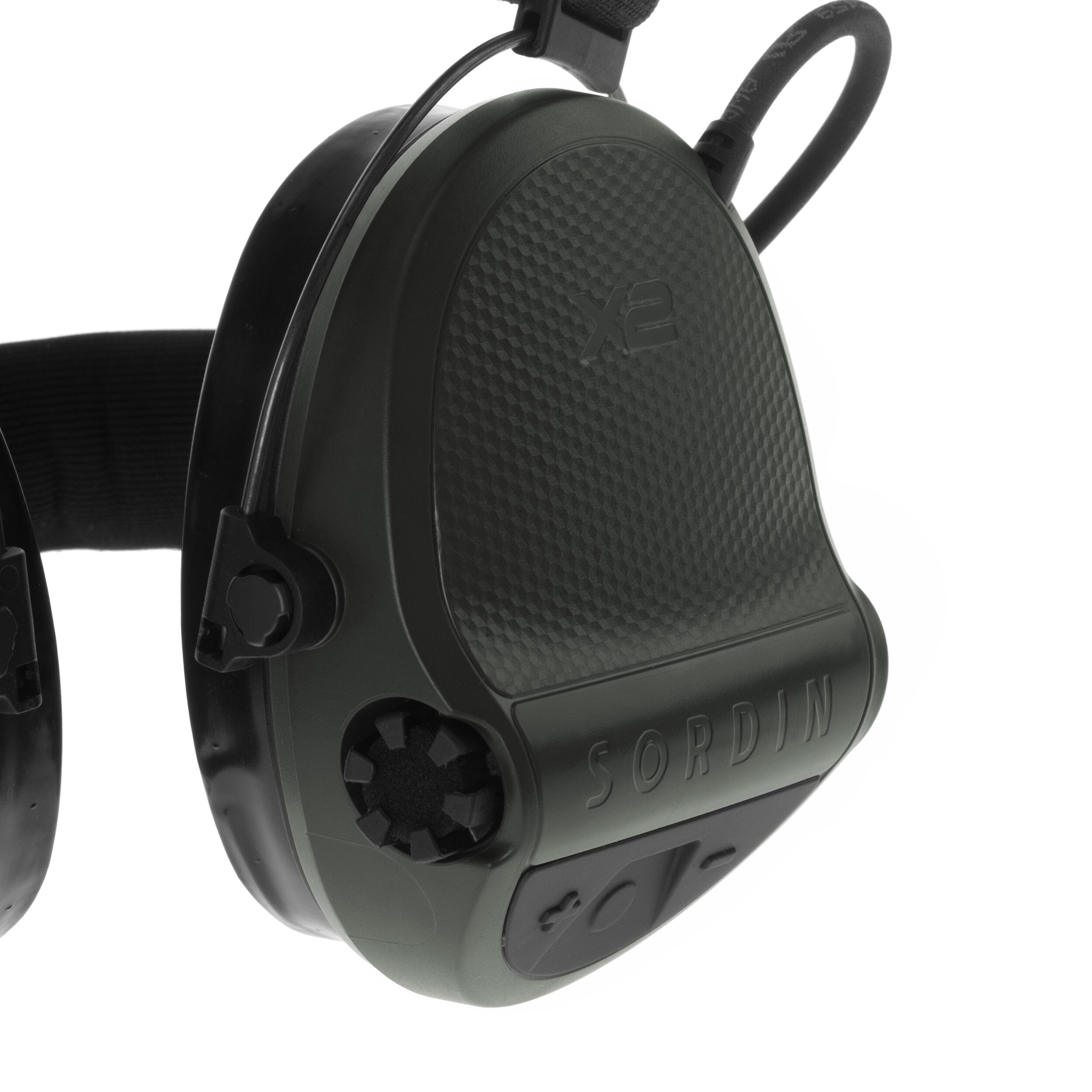 Ochronniki słuchu aktywne Sordin Supreme X2 Gel Neckband - Green