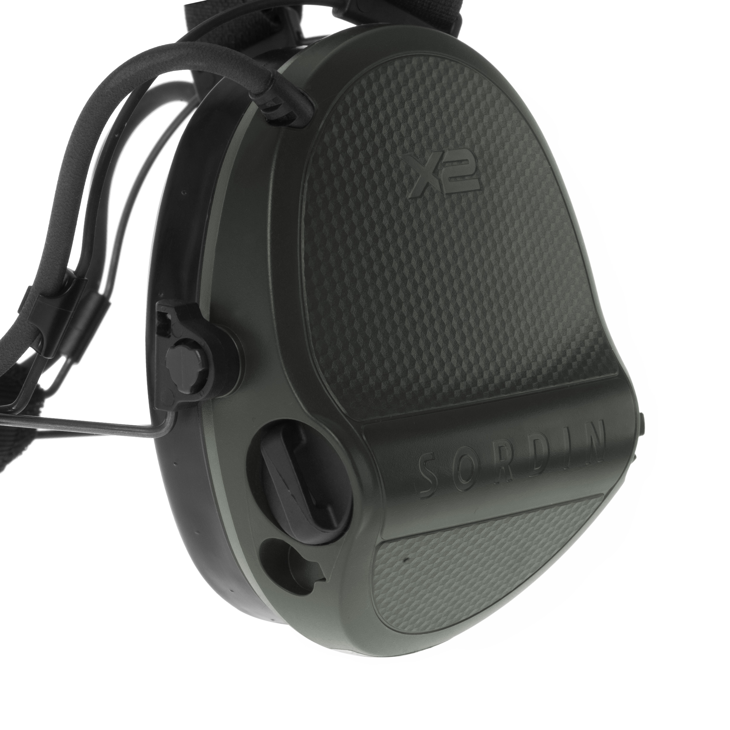 Ochronniki słuchu aktywne Sordin Supreme X2 Gel Neckband - Green