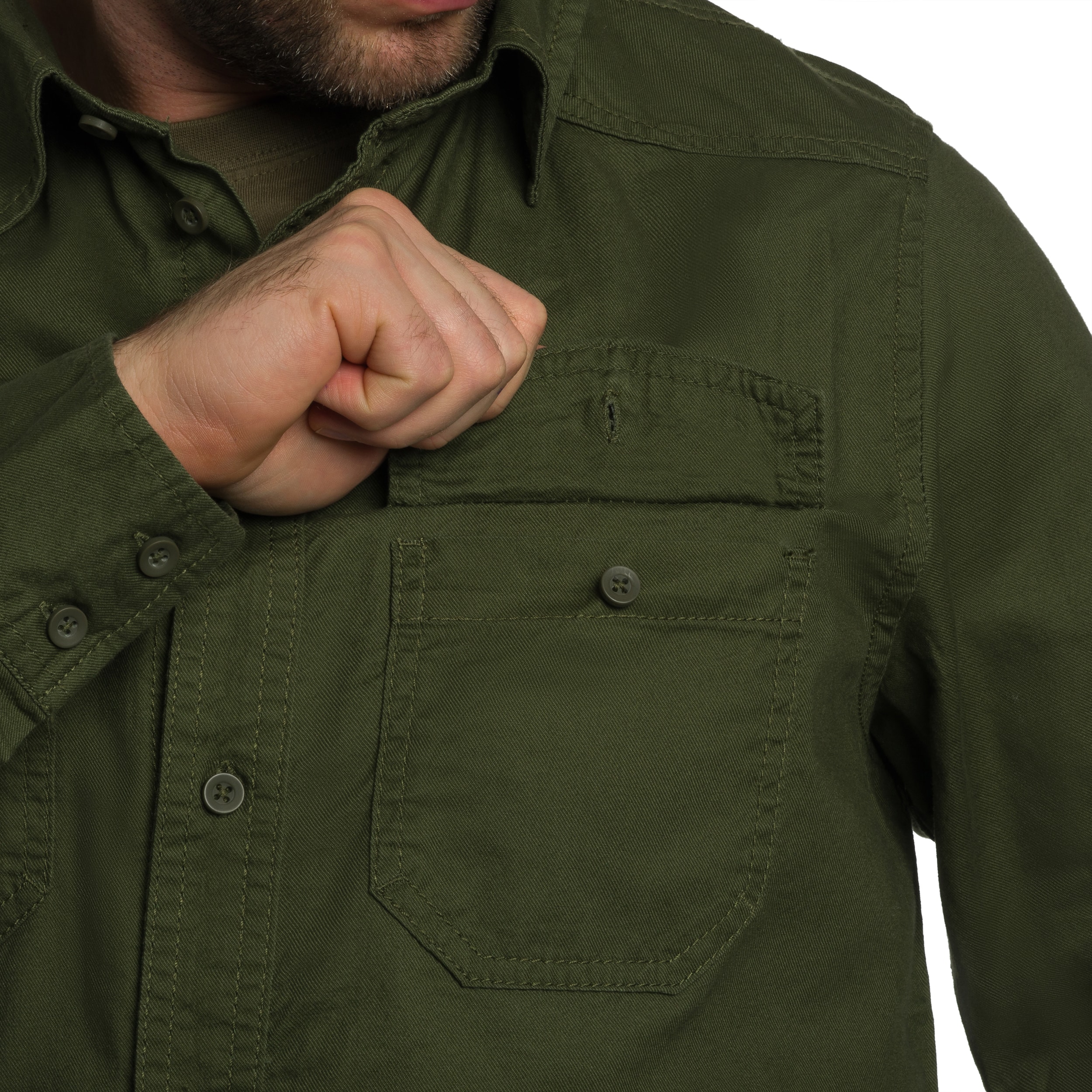 Koszula Brandit Flannel Shirt Long Sleeve - Olive