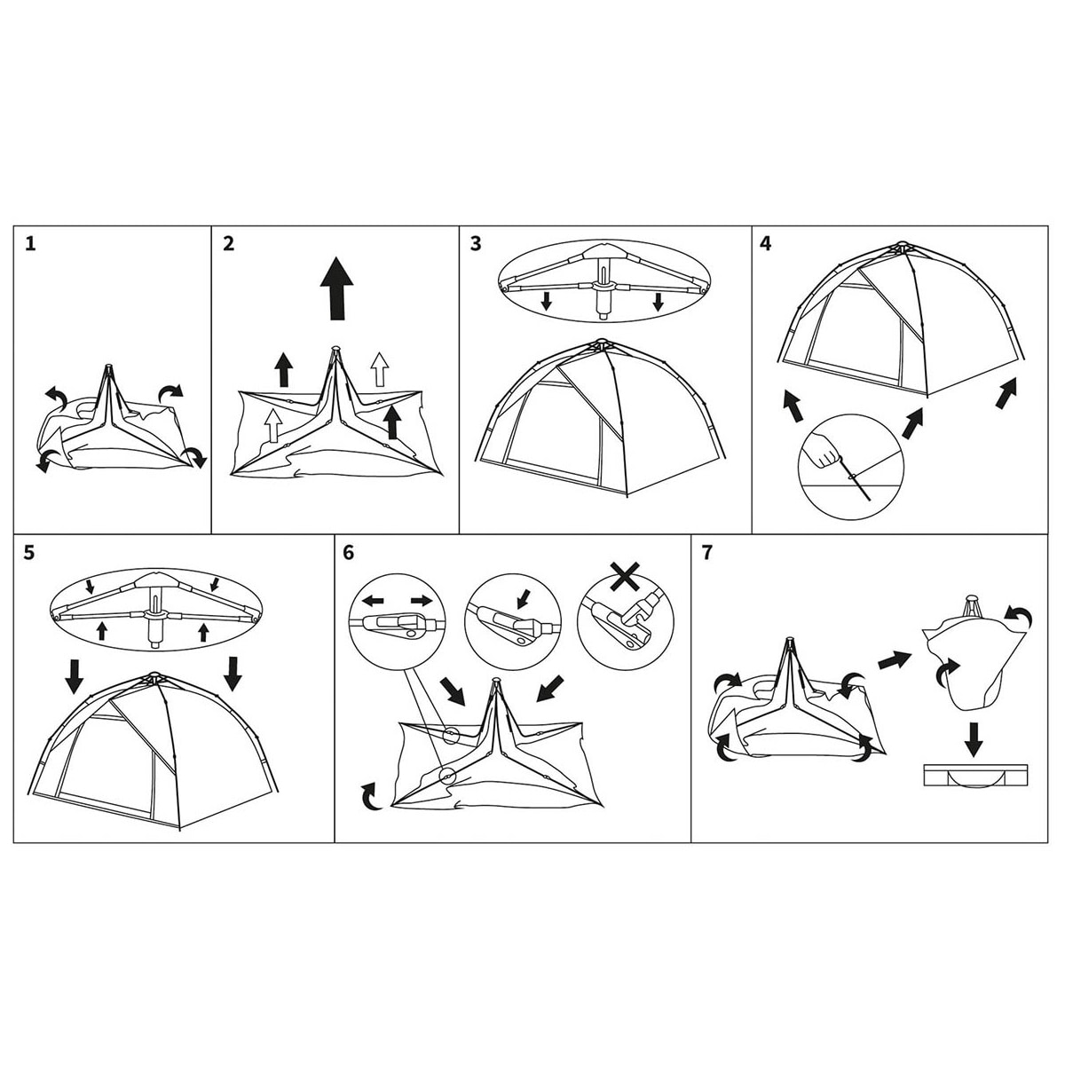 Namiot 3-osobowy MFH Quick Up Monodom - Flecktarn
