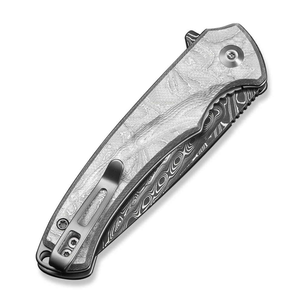 Nóż składany Civivi Voidflare Damascus G10 - Silver