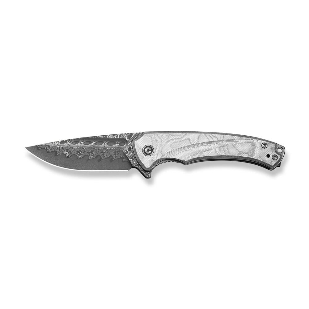Nóż składany Civivi Voidflare Damascus G10 - Silver