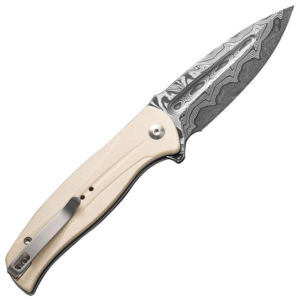 Nóż składany Civivi Incindie Damascus G10 - Ivory