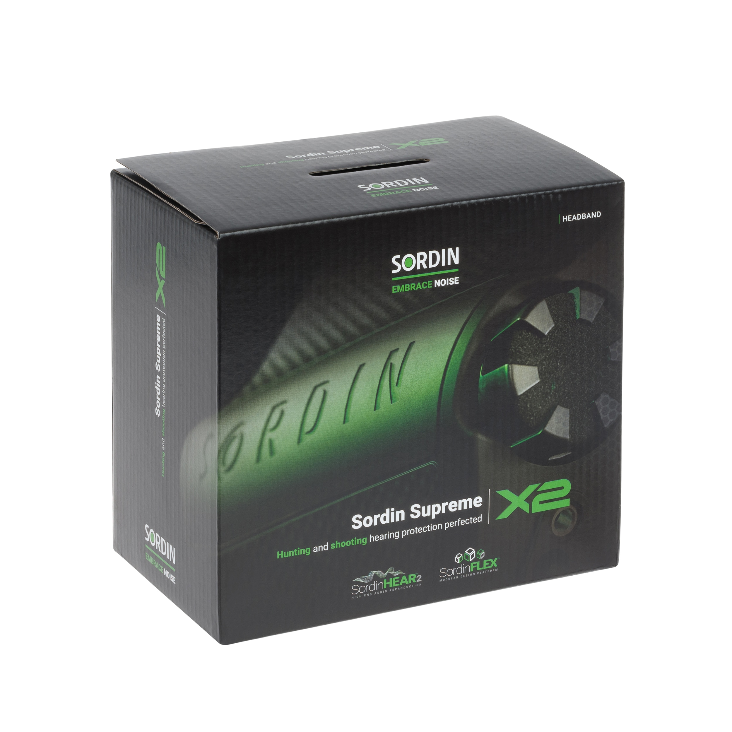 Ochronniki słuchu aktywne Sordin Supreme X2 Memoryfoam Headband - Green
