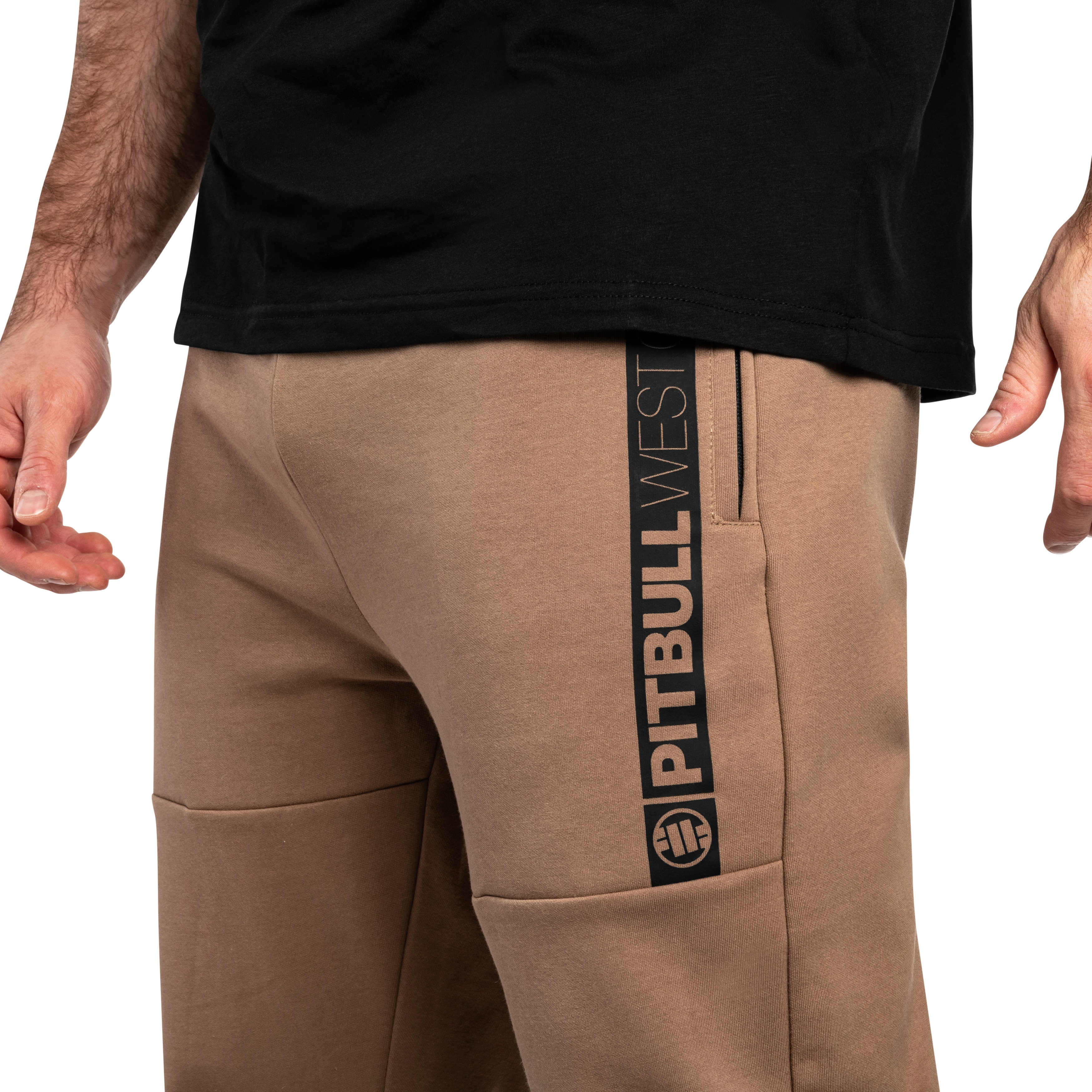 Spodnie dresowe Pitbull Saturn - Coyote Brown