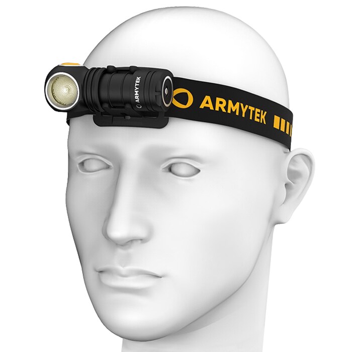 Налобний і кутовий ліхтарик Armytek Wizard C1 Pro Magnet USB Yellow PCB - 930 люменів