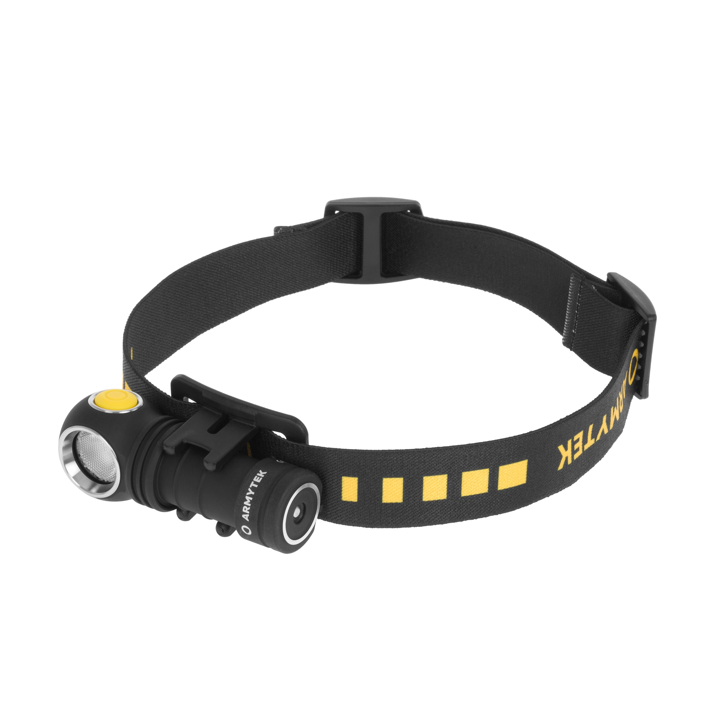 Latarka czołowa i kątowa Armytek Wizard C1 Pro Magnet USB Yellow PCB - 930 lumenów