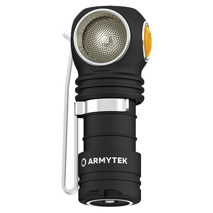Налобний і кутовий ліхтарик Armytek Wizard C1 Pro Magnet USB Yellow PCB - 930 люменів