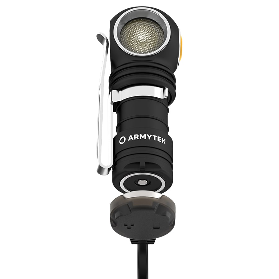 Налобний і кутовий ліхтарик Armytek Wizard C1 Pro Magnet USB Yellow PCB - 930 люменів