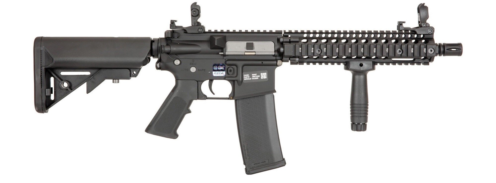 Karabinek szturmowy AEG Specna Arms Daniel Defense MK18 SA-E19 Edge HAL 2 - Black