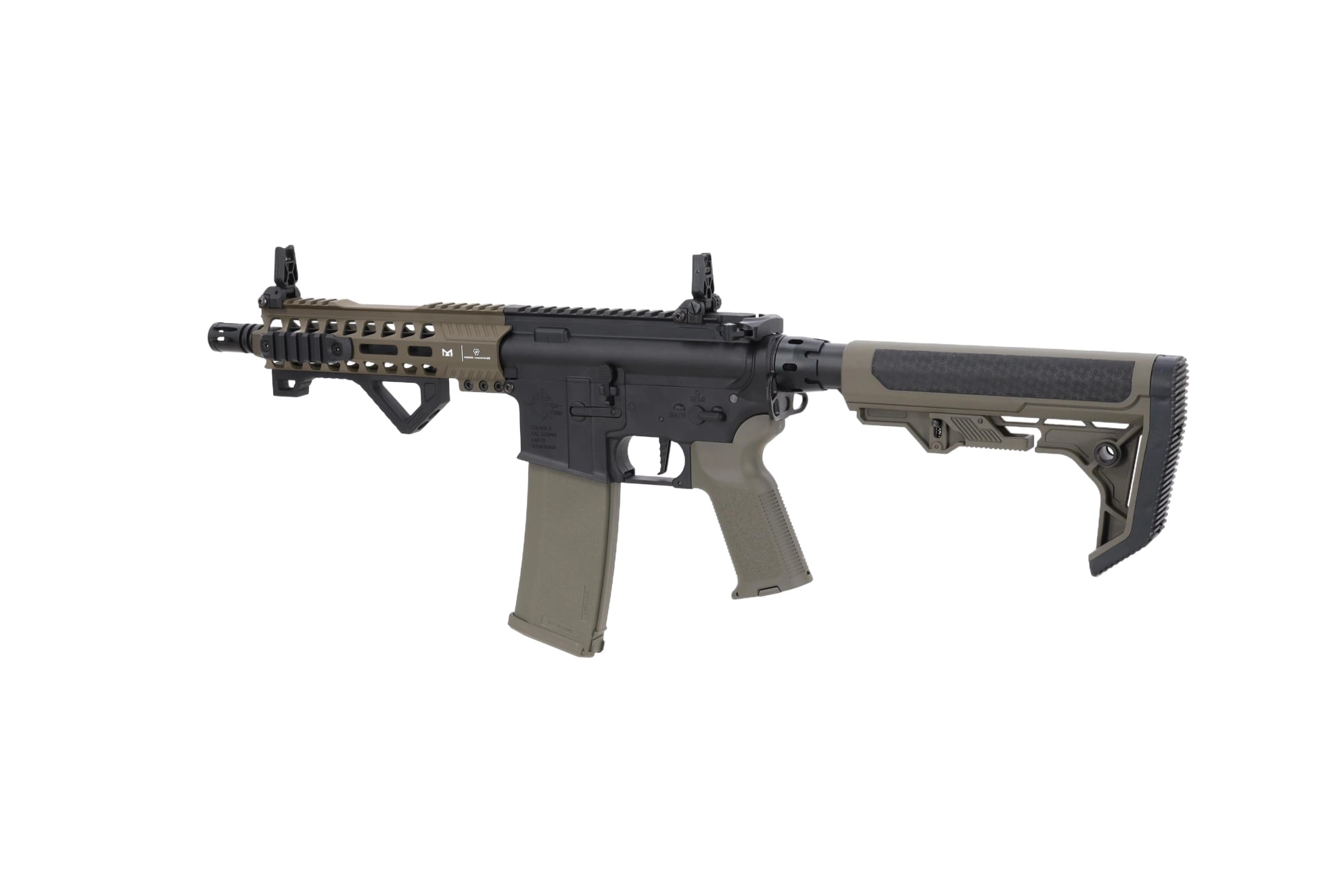 Karabinek szturmowy AEG Specna Arms RRA SA-E17 Edge HAL 2 ETU Light Ops Stock Gen. 2 - Olive