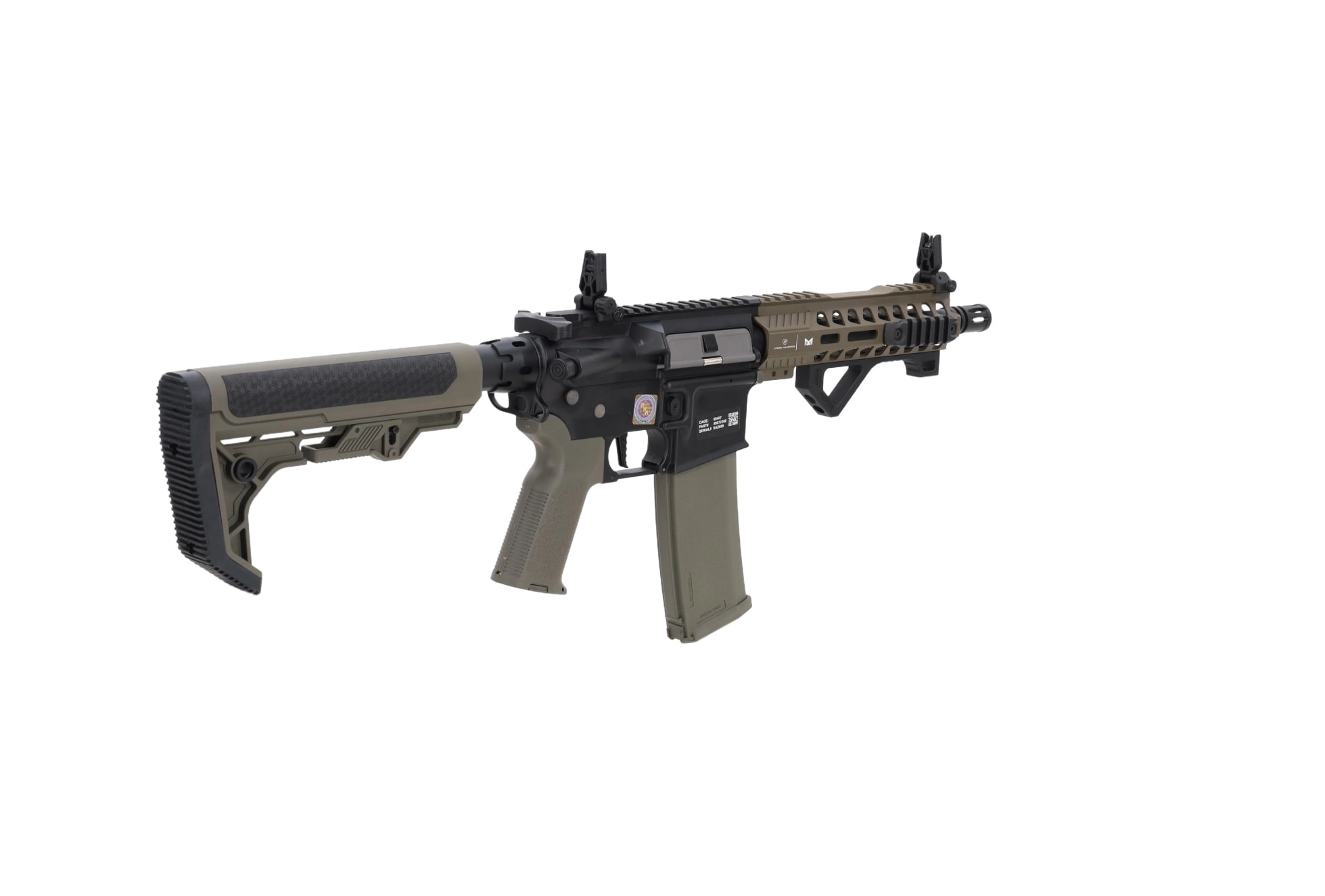 Karabinek szturmowy AEG Specna Arms RRA SA-E17 Edge HAL 2 ETU Light Ops Stock Gen. 2 - Olive