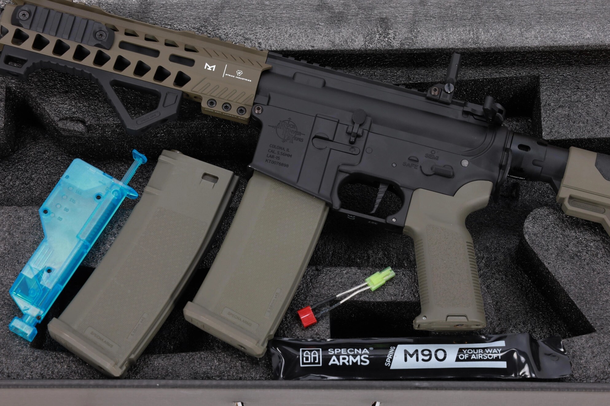 Karabinek szturmowy AEG Specna Arms RRA SA-E17 Edge HAL 2 ETU Light Ops Stock Gen. 2 - Olive