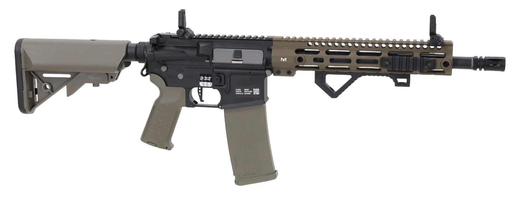 Karabinek szturmowy AEG Specna Arms SA-P20 Prime Aster II ETU BLDC - Olive