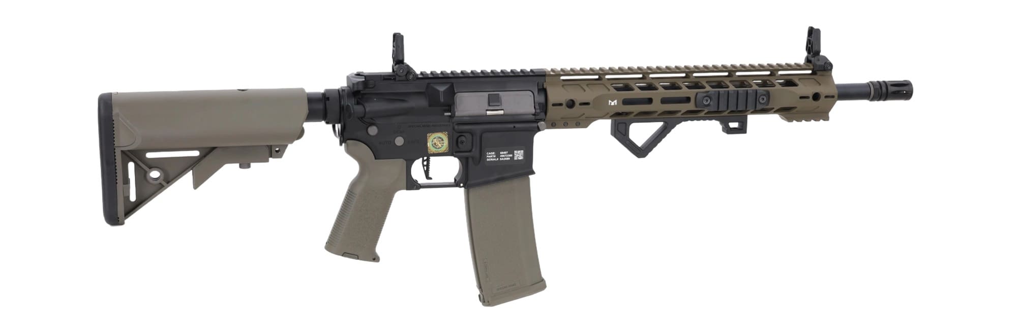 Karabinek szturmowy AEG Specna Arms RRA SA-P14 Prime Aster II ETU BLDC - Olive