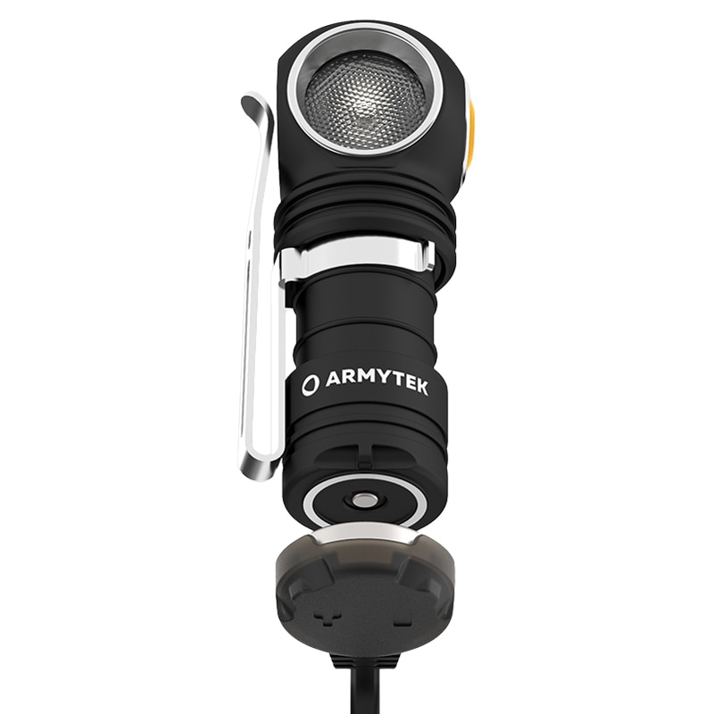 Latarka czołowa i kątowa Armytek Wizard C1 Pro Magnet USB White PCB - 1000 lumenów