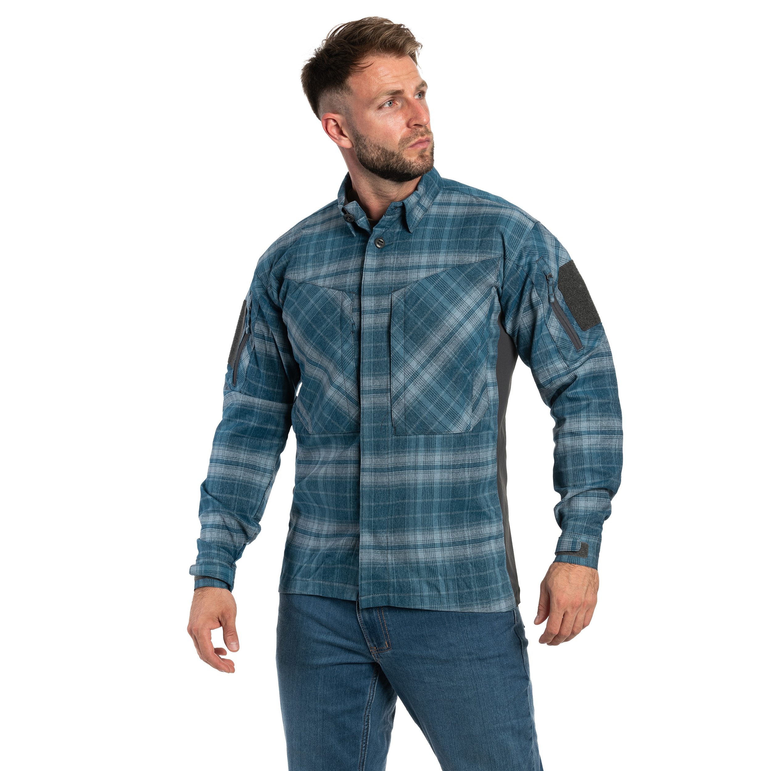 Koszula Helikon-Tex MBDU Nylon Polyester Blend - Western Blue Plaid