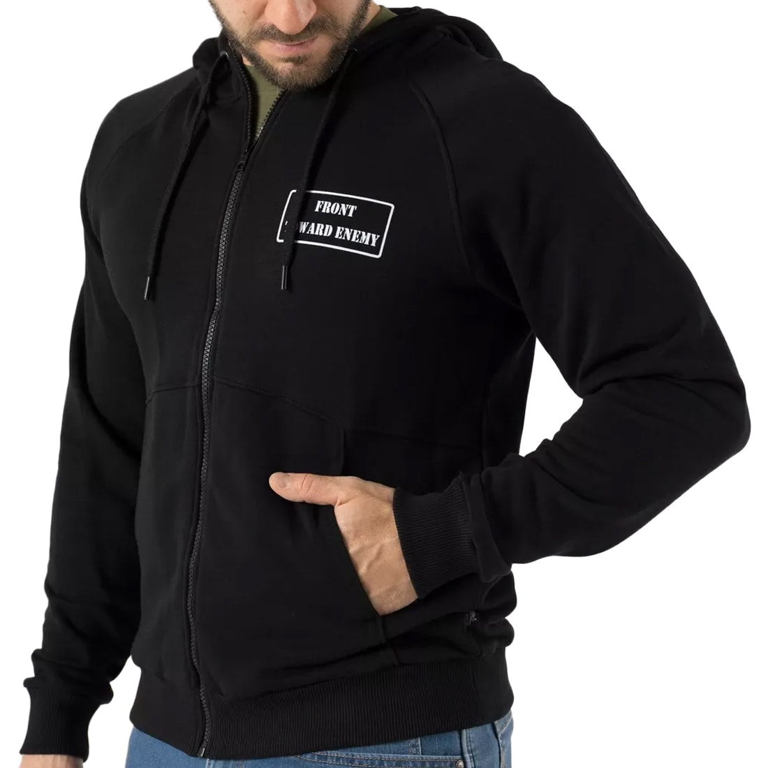 Кофта Helikon Front Toward Enemy Hoodie - Black