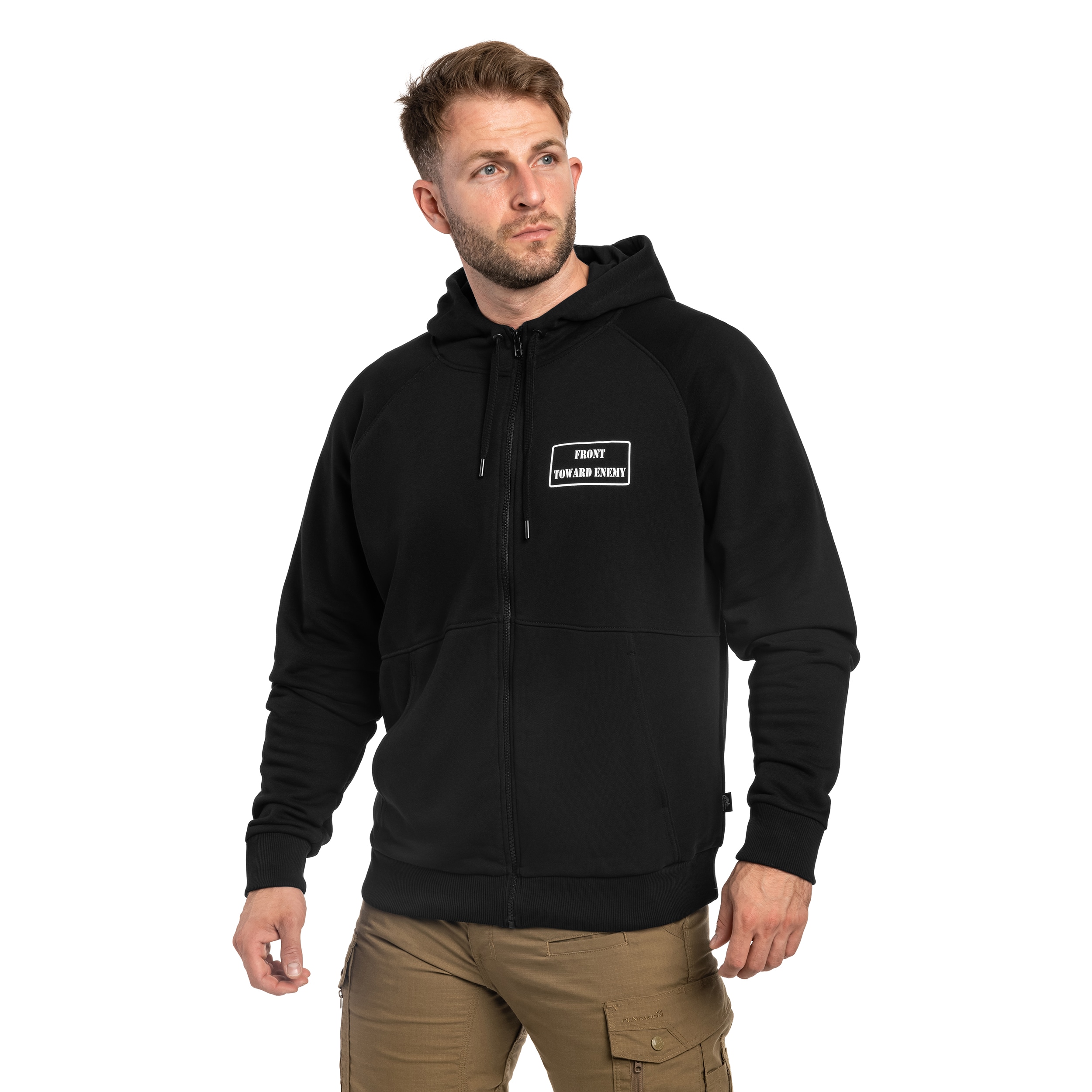 Bluza Helikon-Tex Front Toward Enemy Hoodie - Black