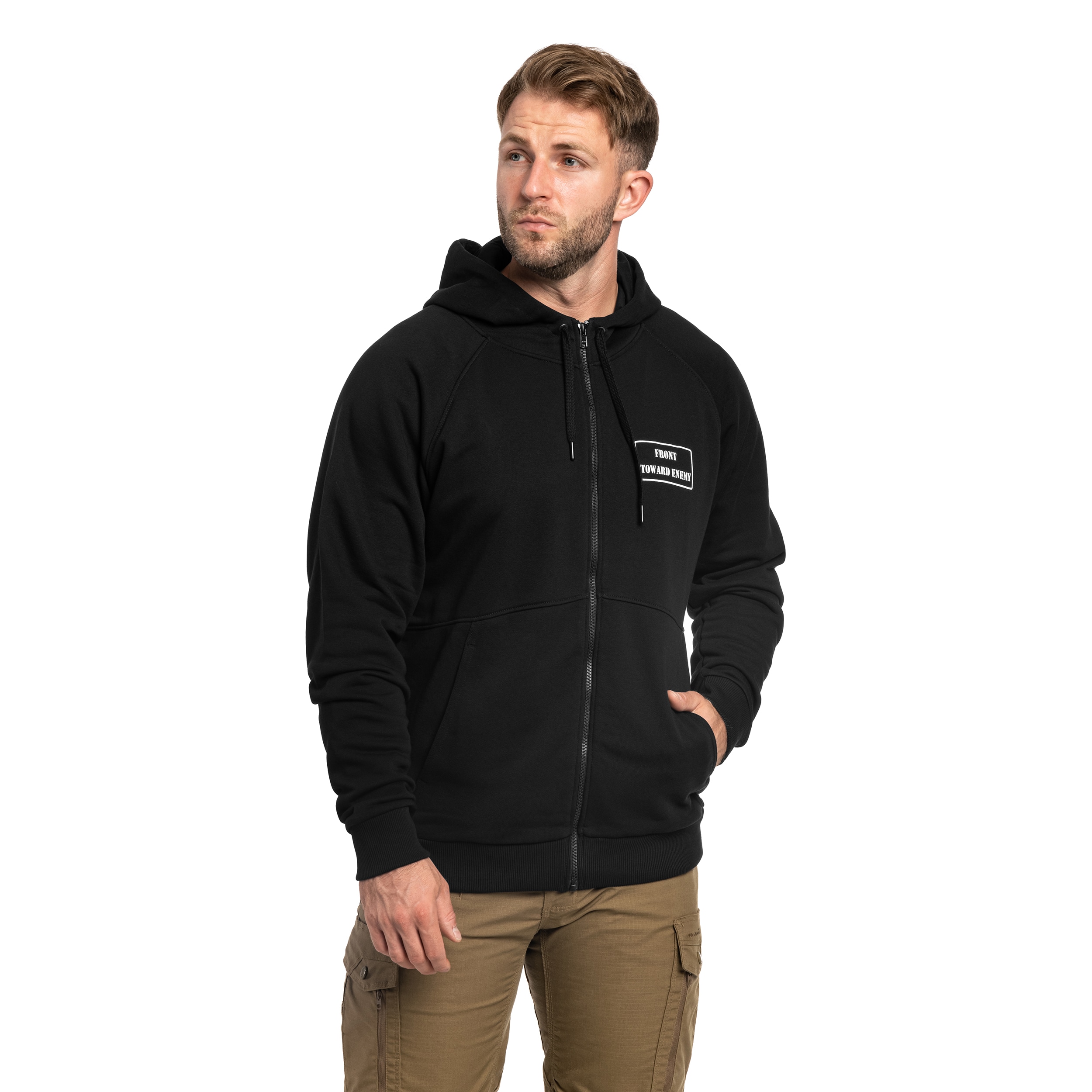 Bluza Helikon-Tex Front Toward Enemy Hoodie - Black