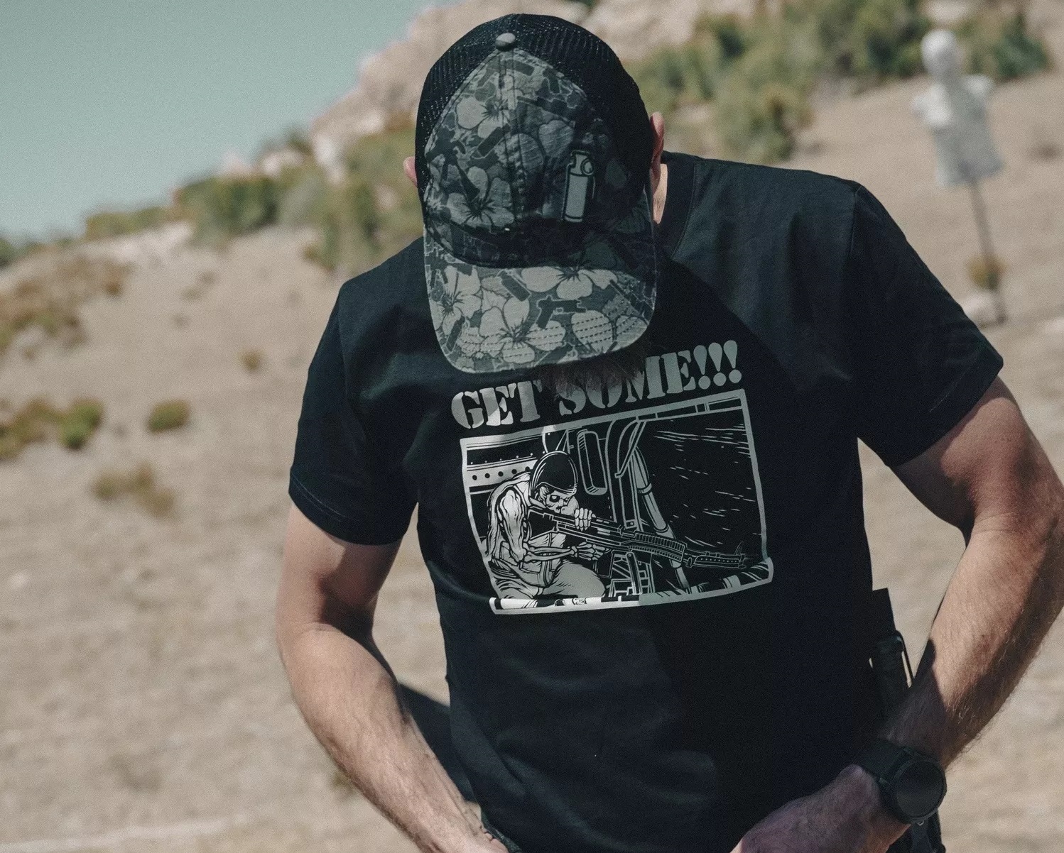 Czapka z daszkiem Helikon Hawaiian Trucker - Dark Ops