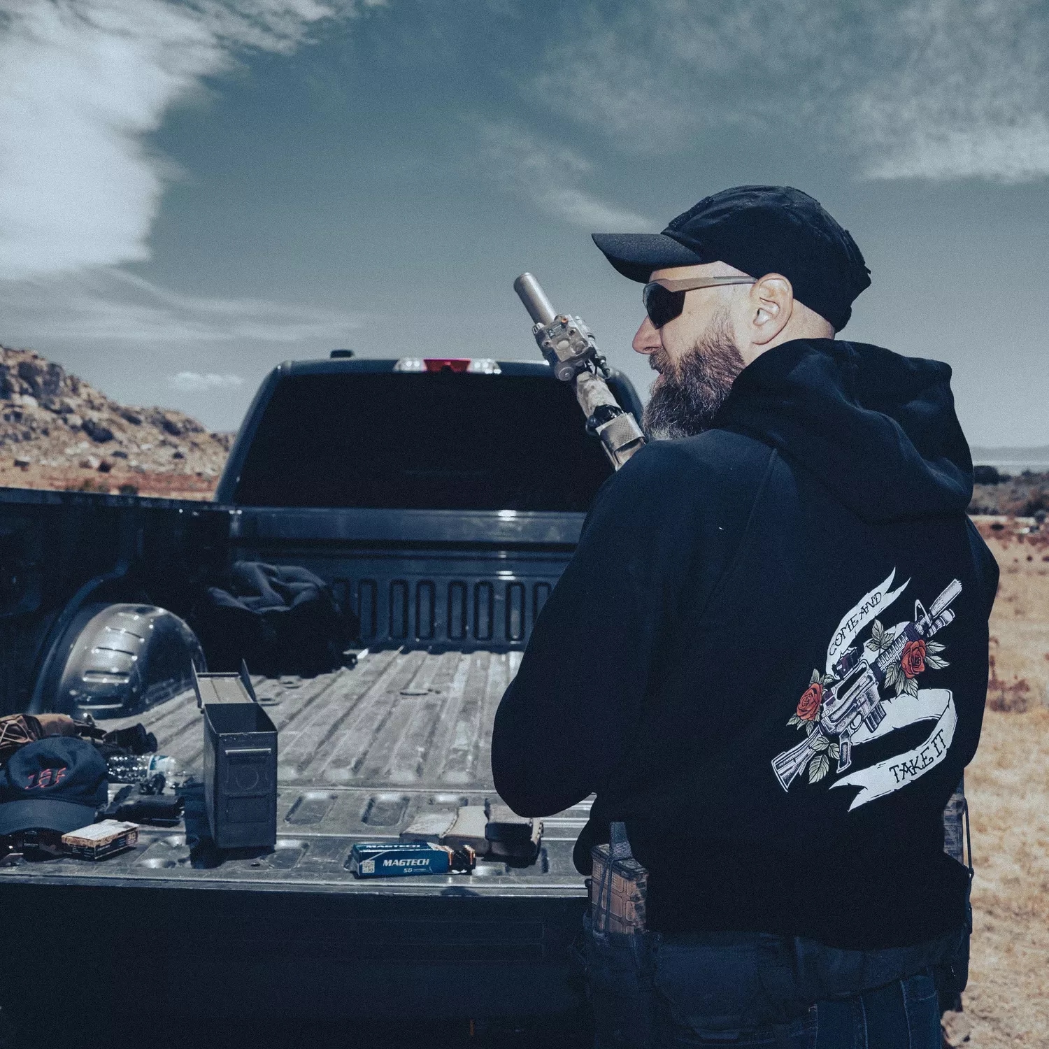 Bluza Helikon Full-Zip Come And Take It Hoodie - Black