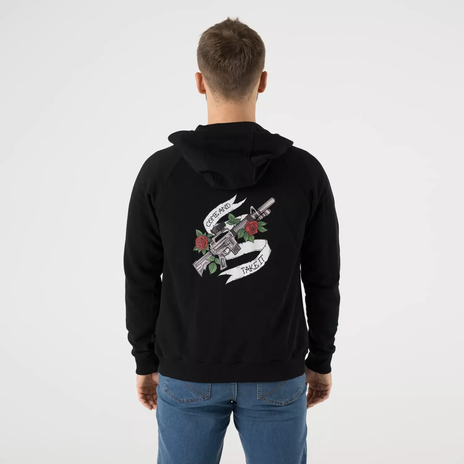 Bluza Helikon Full-Zip Come And Take It Hoodie - Black