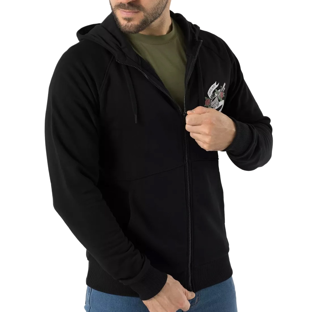 Bluza Helikon Full-Zip Come And Take It Hoodie - Black