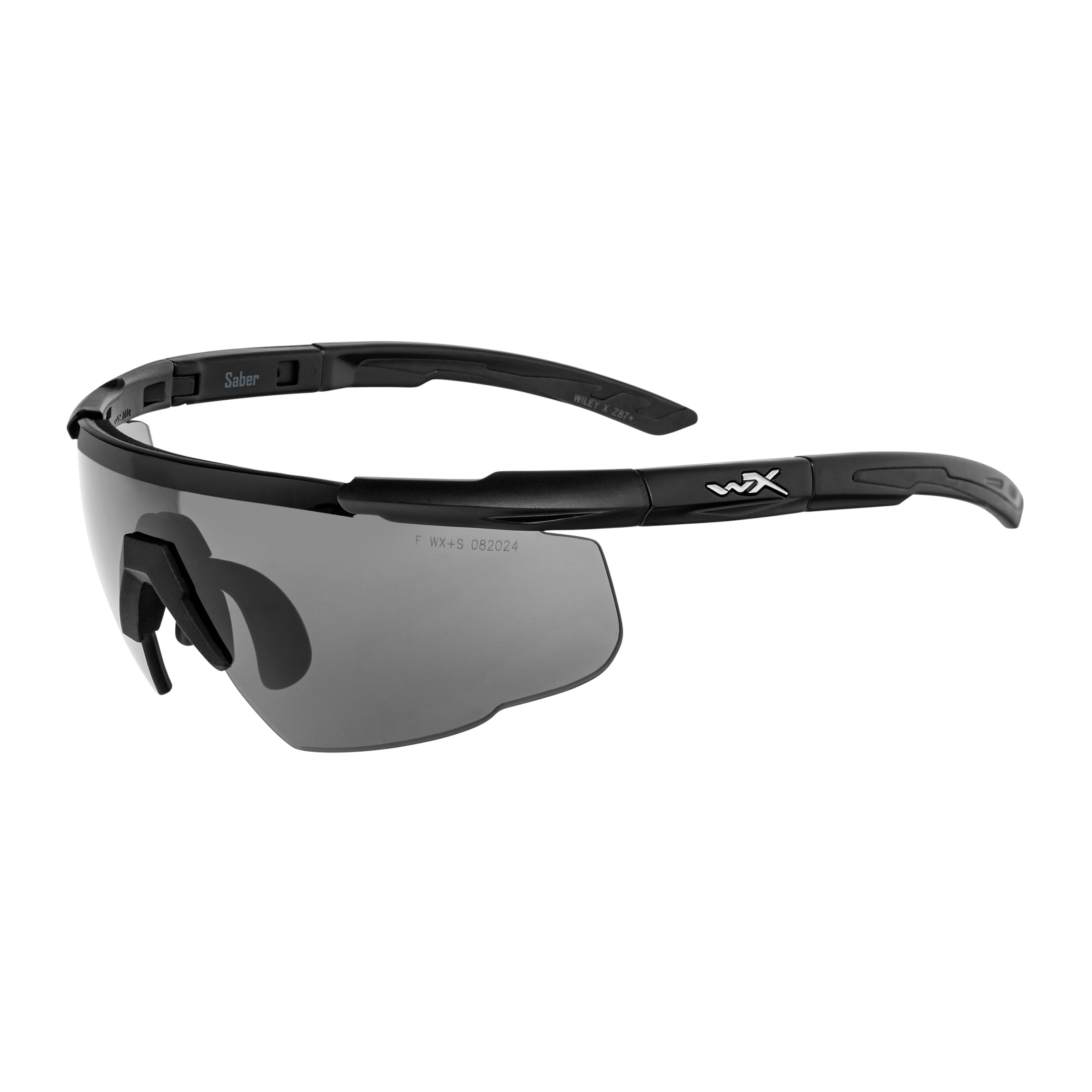 Okulary taktyczne Wiley X Saber Advanced Set 3in1 - Grey/Clear/Light Rust/Matte Black + Anti-Fog Cleaner Kit - zestaw