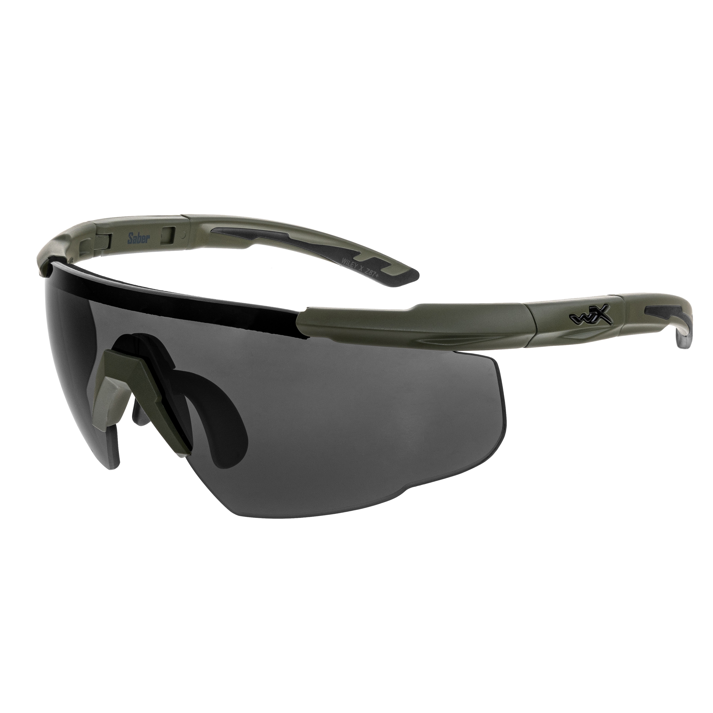 Okulary taktyczne Wiley X Saber Advanced Set 3in1 - Grey/Clear/Light Rust/OD Green + Anti-Fog Cleaner Kit - zestaw