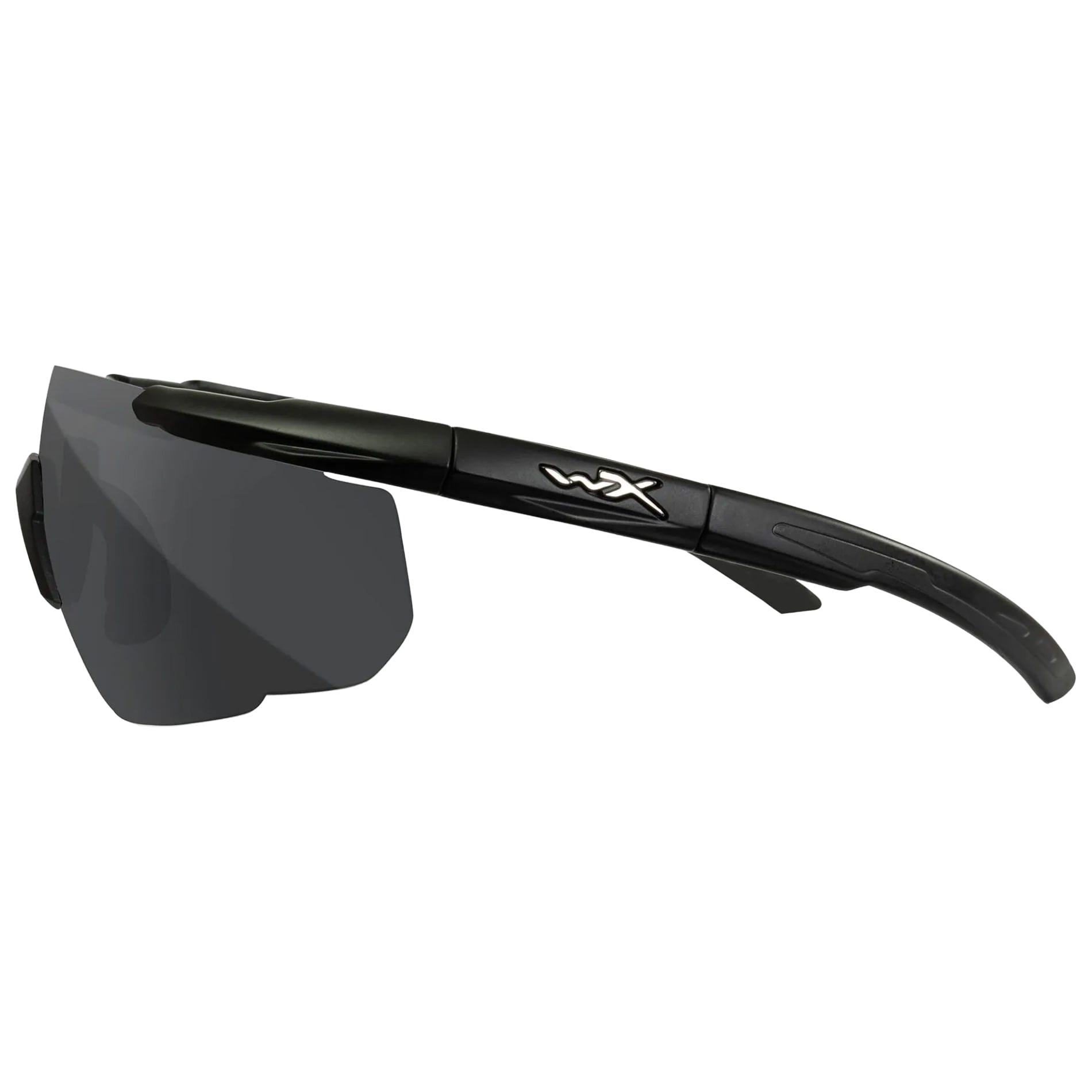 Okulary taktyczne Wiley X Saber Advanced Set 2in1 - Smoke Grey/Light Rust/Matte Black + Anti-Fog Cleaner Kit - zestaw