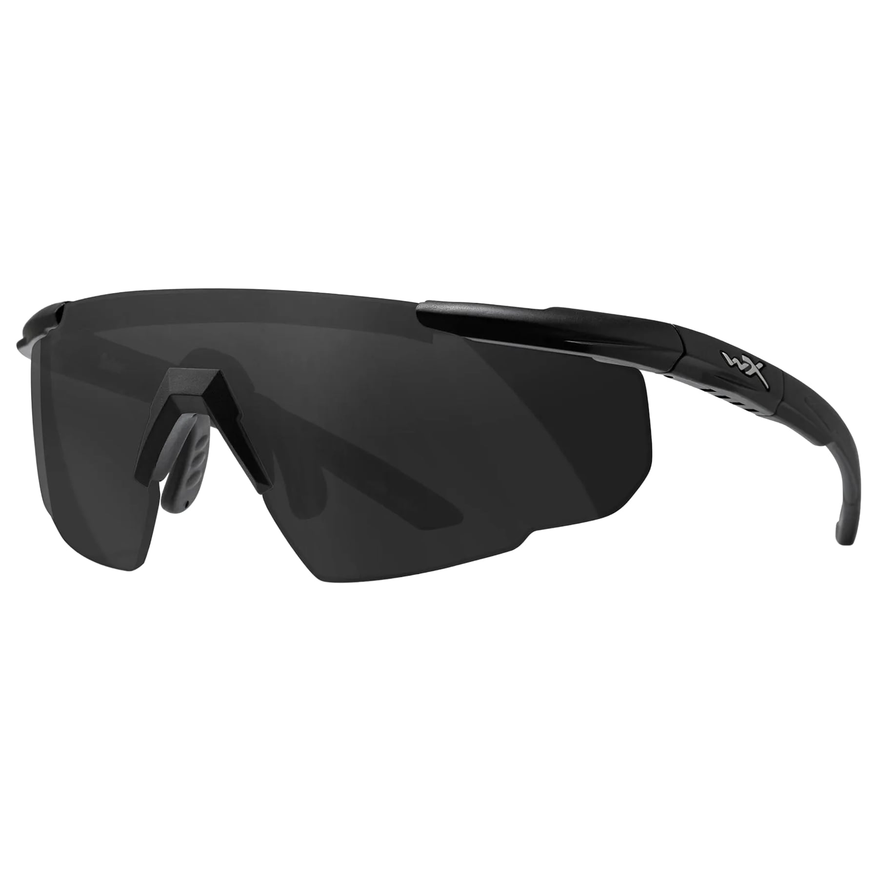 Okulary taktyczne Wiley X Saber Advanced Set 2in1 - Smoke Grey/Light Rust/Matte Black + Anti-Fog Cleaner Kit - zestaw