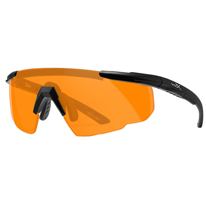 Okulary taktyczne Wiley X Saber Advanced - Light Rust/Matte Black + Anti-Fog Cleaner Kit - zestaw