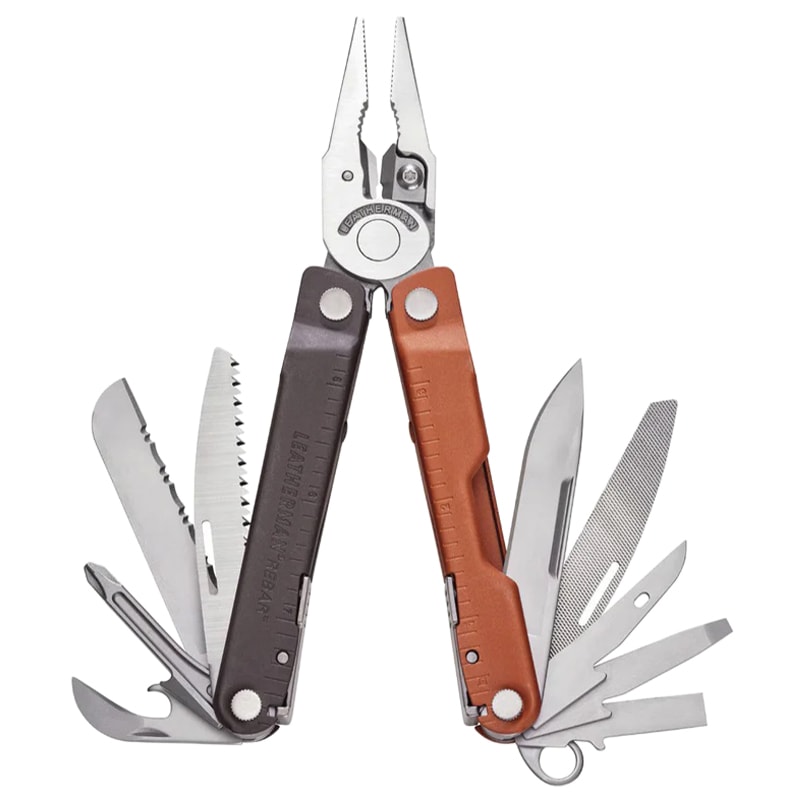 Multitool Leatherman Rebar Burnt Sienna z kaburą