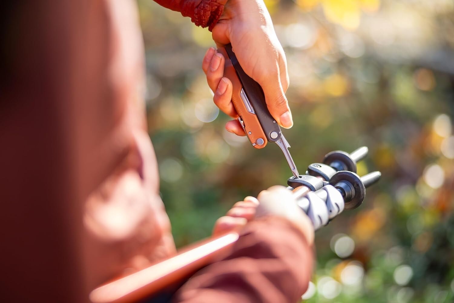 Multitool Leatherman Rebar Burnt Sienna z kaburą