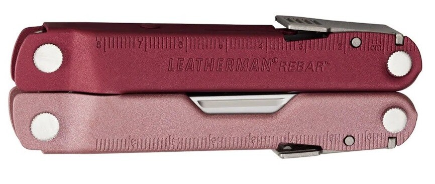 Multitool Leatherman Rebar Heathered Cranberry z kaburą